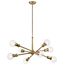 Armstrong 26" 8 Light Chandelier (Natural Brass)