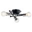 Armstrong 3 Light Flush Mount (Black)