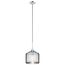 Tabot 16.75" 1 Light Pendant w/ Smoked Glass (Chrome)