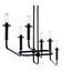 Alden 17.5" Linear Chandelier (Black)