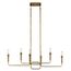 Alden 17.5" Linear Chandelier (Natural Brass)