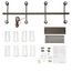 Braelyn 11.25" 8 Light Linear Chandelier w/ Clear Seeded Glass (Olde Bronze)