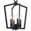 Abbotswell 19" 4 Light Pendant (Black)