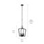 Abbotswell 19" 4 Light Pendant (Black)