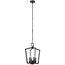 Abbotswell 19" 4 Light Pendant (Black)