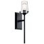 Alton 22" 1 Light Wall Sconce w/ Clear Seeded Glass (Chrome)