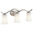 Armida 23" 3 Light Vanity Light w/ Satin Etched White Glass (Brushed Nickel)