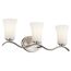 Armida 23" 3 Light Vanity Light w/ Satin Etched White Glass (Brushed Nickel)