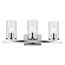 Crosby 23" 3 Light Vanity Light Satin Etched Cased Opal (Chrome)