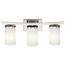Crosby 23" 3 Light Vanity Light Satin Etched Cased Opal (Brushed Nickel)