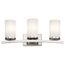 Crosby 23" 3 Light Vanity Light Satin Etched Cased Opal (Brushed Nickel)