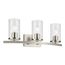 Crosby 23" 3 Light Vanity Light Satin Etched Cased Opal (Brushed Nickel)