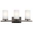 Crosby 23" 3 Light Vanity Light Satin Etched Cased Opal (Olde Bronze)
