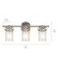 Brinley 24" 3 Light Vanity Light w/ Clear Glass (Brushed Nickel)