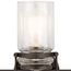 Brinley 24" 3 Light Vanity Light w/ Clear Glass (Olde Bronze)