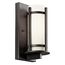 Camden 11" 1 Light Outdoor Wall Light w/ Opal Etched Glass (Anvil Iron)