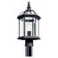 Barrie 1 Light Post Mount (Black)