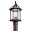Barrie 1 Light Post Mount (Tannery Bronze)