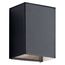 Walden 7.25" LED Outdoor Wall Light w/ Clear Tempered Glass w/ Inside Etch (Textured Black)