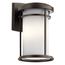 Toman 10.25" LED Outdoor Wall Light w/ Satin Etched Glass (Olde Bronze)