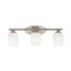 Eileen 24" 3 Light Vanity Light w/ Satin Etched Cased Opal Glass (Brushed Nickel)