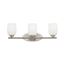 Eileen 24" 3 Light Vanity Light w/ Satin Etched Cased Opal Glass (Brushed Nickel)