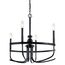 Capitol Hill 22" 6 Light Chandelier (Black)