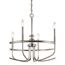 Capitol Hill 22" 6 Light Chandelier (Brushed Nickel)