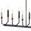 Armand 42.75" 12 Light Linear Chandelier (Black/Bronze)