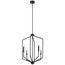 Armand 27" 4 Light Foyer Pendant (Black/Bronze)