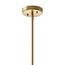 Kimrose 1 Light Mini Pendant w/ Clear Fluted Glass in Brushed (Natural Brass)