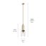 Kimrose 1 Light Mini Pendant w/ Clear Fluted Glass in Brushed (Natural Brass)