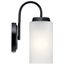 Kennewick 1 Light Wall Sconce w/ Etched Glass (Brushed Nickel)