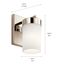 Ciona 9" 1 Light Wall Sconce w/ Round Ribbed Glass (Polished Nickel)