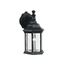 Chesapeake 11.75" 1 Light Outdoor Wall Light w/ Clear Beveled Glass (Black)