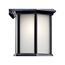 Chesapeake 11.75" 1 Light Outdoor Wall Light w/ Clear Beveled Glass (Black)