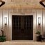 Camden 22.5" 2 Light Outdoor Wall Light w/ Opal Etched Glass (Anvil Iron)