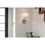 Parker Point 15.5" 1 Light Wall Sconce w/ Optical Crystal Accents and Organza Fabric (Chrome)