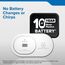 COB10 Carbon Monoxide Detector w/ LED Status Lights, 10-Year Battery