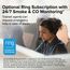 RGCUAR-RW Smoke & Carbon Monoxide Detector, Ring App Enabled, Wire-Free Interconnectivity, AA Battery Powered