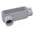 1/2" LR Body, EMT Aluminum Conduit Body, Form Set Screw, EBLR-1