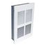 120V, 1000W EFW Low Density Safetouch Large Wall Heater (White)