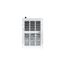 10000/13500 BTU HYD Wall Heater Medium w/ Aquastat & Fan Switch (White)