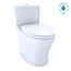 MS646124CEMFGN#01 Aquia IV 1-Piece Elongated Dual Flush 1.28 & 0.9 GPF Universal Height, Washlet + Ready Toilet w/ CEFIONTECT (Cotton White)