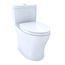 MS646124CEMFGN#01 Aquia IV 1-Piece Elongated Dual Flush 1.28 & 0.9 GPF Universal Height, Washlet + Ready Toilet w/ CEFIONTECT (Cotton White)