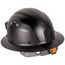 Klein Carbon Fiber Full Brim Hard Hat with Headlamp, Titan