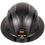 Klein Carbon Fiber Full Brim Hard Hat with Headlamp, Spartan