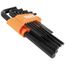 L-Style Long Hex Key Set, SAE, 12 Piece