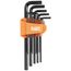 L-Style Long Hex Key Set, SAE, 12 Piece