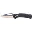 KTO Resurgence Knife, Drop Point Blade, Black Handle